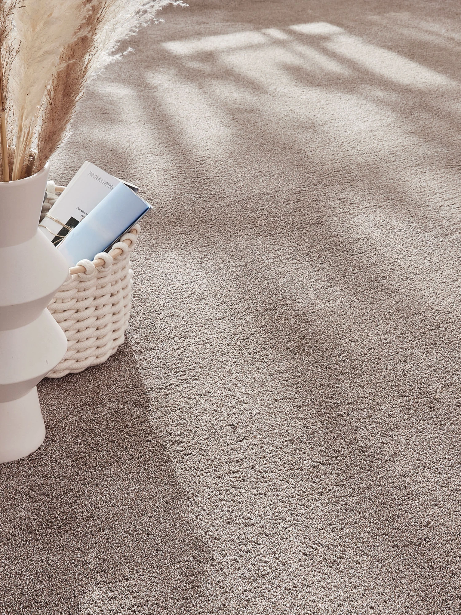 Velours-Teppichboden, Taupe 90 3 Velours-Teppichboden, Taupe 90 – Bild 2