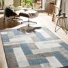 Moderner Teppich, Blue Avenue -KayLa Verkaufsgeschäft UrbanMaze DesignerTeppich Blau BlueAvenue 160x230 mil