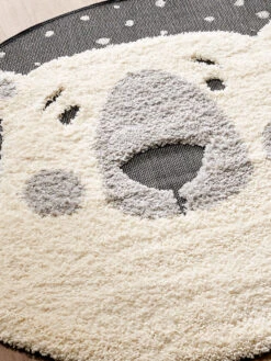 Kinder-Teppich, Dunkelgrau 10 Kinder-Teppich, Dunkelgrau -KayLa Verkaufsgeschäft Ursus KinderTeppich Grau Dunkelgrau 120rund lup