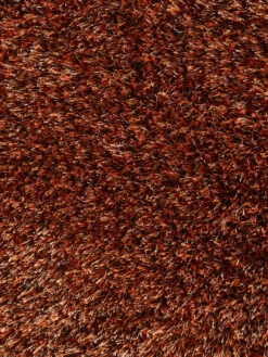 Hochflor-Teppich, Kupfer 9 Hochflor-Teppich, Kupfer -KayLa Verkaufsgeschäft Vernissage Langflorteppich orange kupfer 200rund lup2